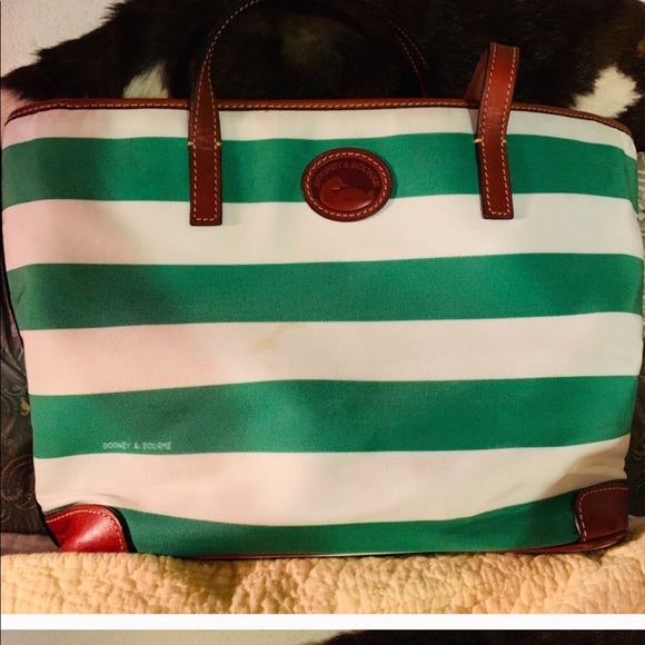 Dooney & Bourke Striped Shopper Tote - Picture 3 of 8